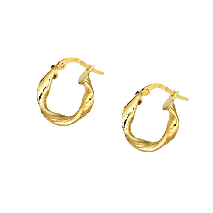 Σκουλαρίκια Κρίκοι Χρυσός Κ9 SKU-68618