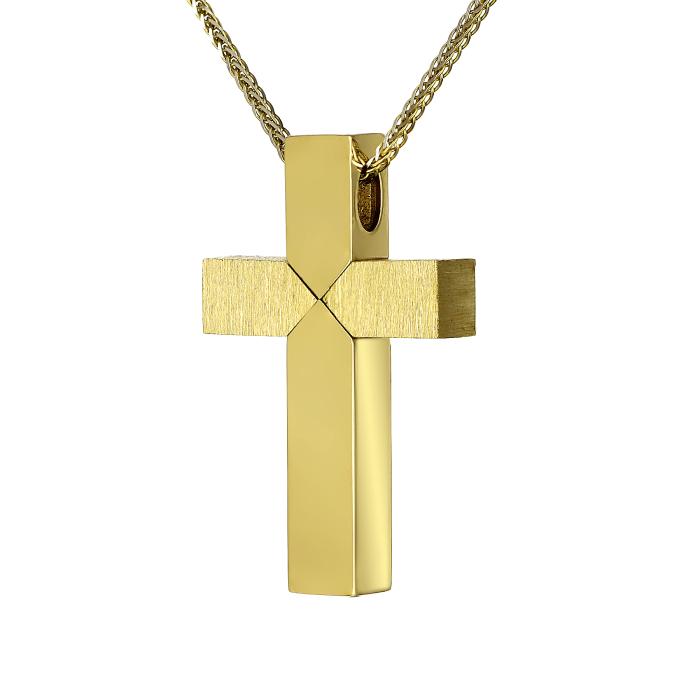 Σταυρός Κλασικός Χρυσός Κ18 SKU-68026
