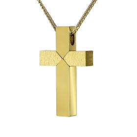 Σταυρός Κλασικός Χρυσός Κ18 SKU-68026