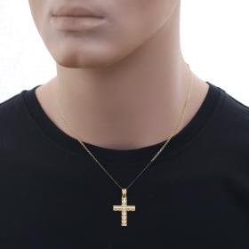 Μοντέρνος Σταυρός Χρυσός Κ14 SKU-68943