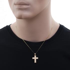 Μοντέρνος Σταυρός Χρυσός Κ14 SKU-68944