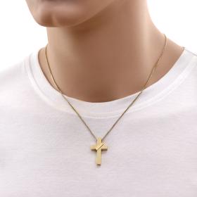 Μοντέρνος Σταυρός Χρυσός Κ18 SKU-68025