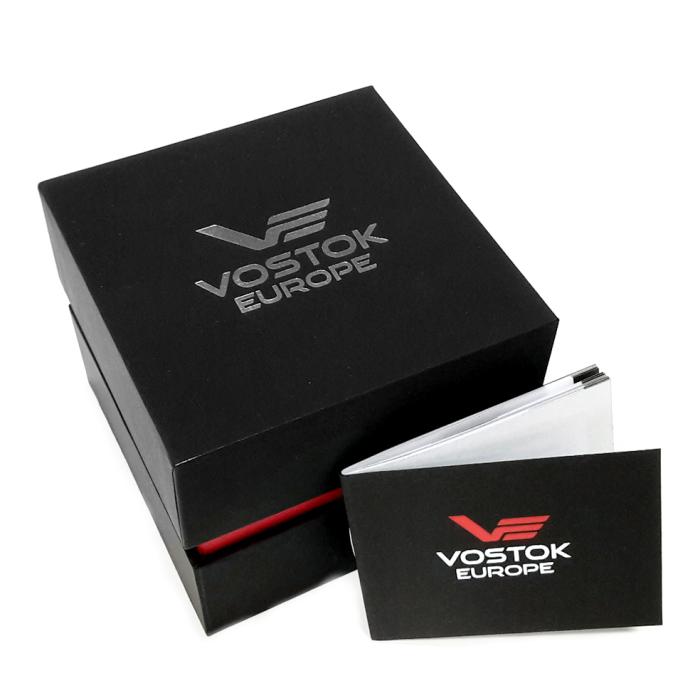 SKU-68131 / VOSTOK EUROPE Special Limited Edition for the Underwater Missions Unit of the Hellenic Cost Guard Black Leather Strap