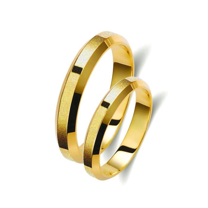SKU-69481 / Βέρες Γάμου Jeweler με Φάλτσο Χρυσός Κ9-Κ14-Κ18