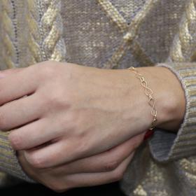 Βραχιόλια Άπειρο Αλυσίδα Χρυσός Κ14 SKU-69084