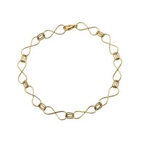 Βραχιόλια Άπειρο Αλυσίδα Χρυσός Κ14 SKU-69084