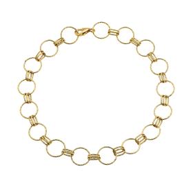Βραχιόλι Χρυσός Κ14 σε Στυλ Αλυσίδα SKU-69078