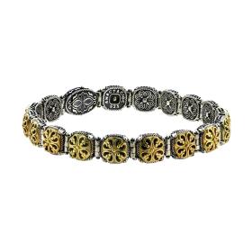 Βραχιόλι Ασήμι 925° με Μαύρο Πλατίνωμα & Κίτρινο Επιχρύσωμα SKU-69536