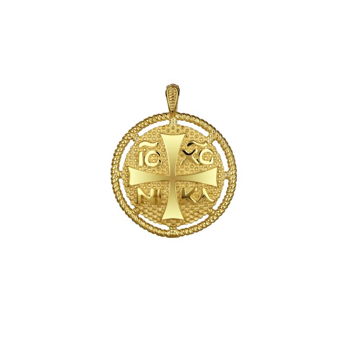 Κωνσταντινάτο Φυλαχτό Χρυσός Κ9 SKU-69075