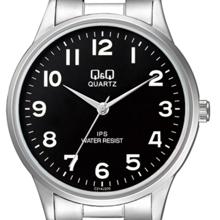 Ανδρικό Ρολόι Q&Q με Μαύρο Καντράν | C214J205Y SKU-69326