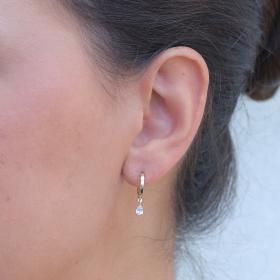 Σκουλαρίκια Δάκρυ Χρυσός K9 με Ζιργκόν SKU-69490