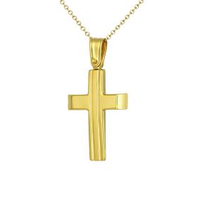 Κλασικός Σταυρός Χρυσός K9 SKU-69730