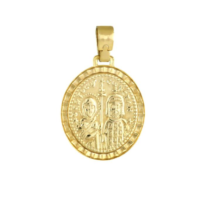 Φυλαχτό Ιησούς Λευκόχρυσος & Χρυσός Κ9 SKU-69672