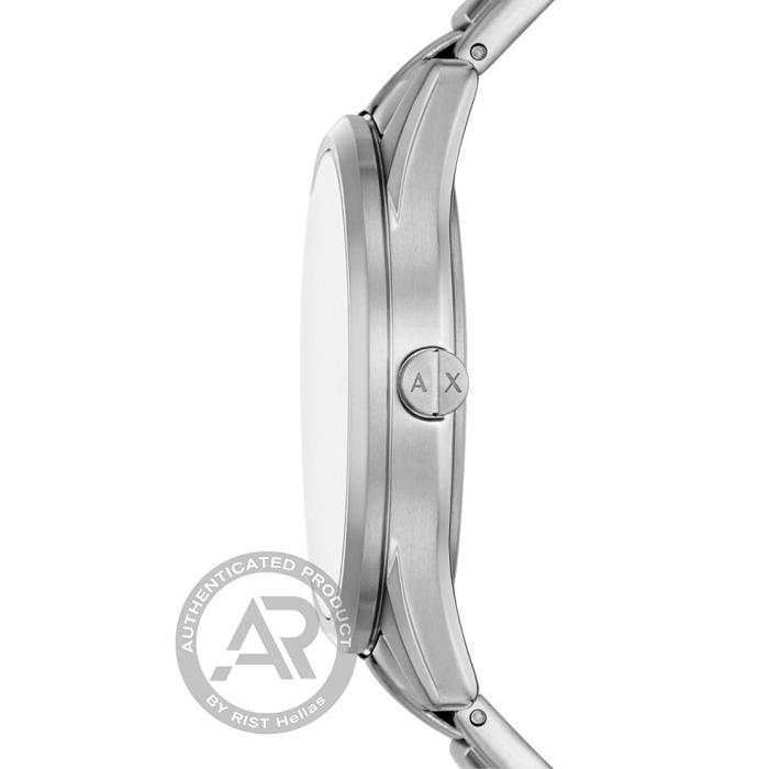 SKU-70571 / ARMANI EXCHANGE Dante Silver Bracelet Black Dial