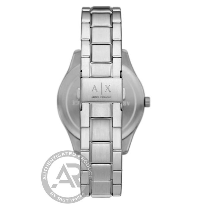 SKU-70571 / ARMANI EXCHANGE Dante Silver Bracelet Black Dial