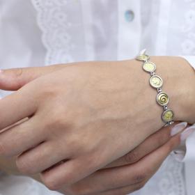 Βραχιόλι Ασήμι 925° με Αρχαιοελληνικά Μοτίβο SKU-70808