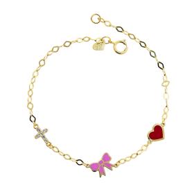 Βραχιόλι με Ζιργκόν & Σμάλτο Ασήμι 925° SKU-70423