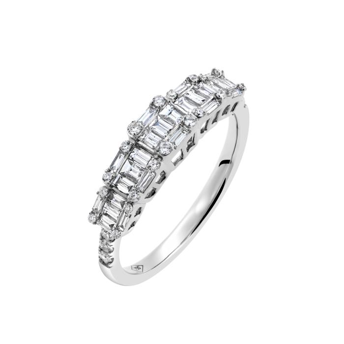 Δαχτυλίδι Σειρέ με Διαμάντια Λευκόχρυσος Κ18 SKU-70831