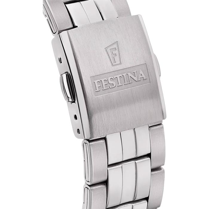 FESTINA Classics Silver Bracelet Black Dial