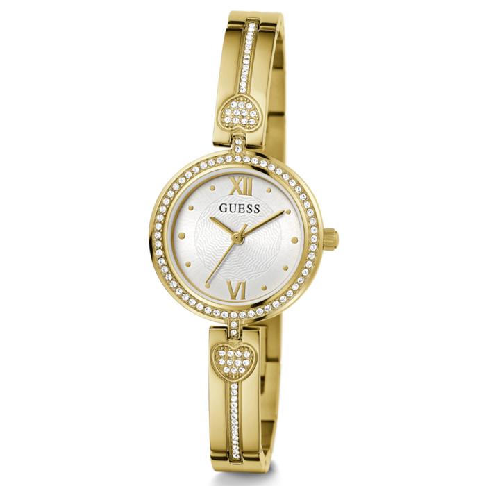 SKU-70993 / GUESS Lovely Crystals Gold Bracelet White Dial