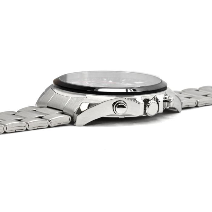 SKU-70597 / LORUS Sports Chronograph Silver Bracelet Black Dial