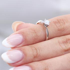Μονόπετρο με Lab Grown Diamond Λευκόχρυσος Κ18 SKU-70508
