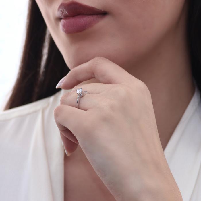 Μονόπετρο με Lab Grown Diamond Λευκόχρυσος Κ18 SKU-70508