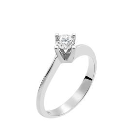 Μονόπετρο με Lab Grown Diamond Λευκόχρυσος Κ18 SKU-70508