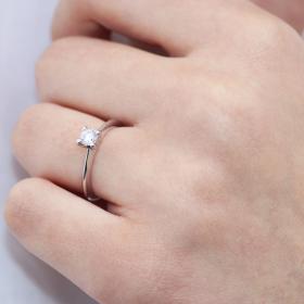 Μονόπετρο με Lab Grown Diamond Λευκόχρυσος Κ18 SKU-70510