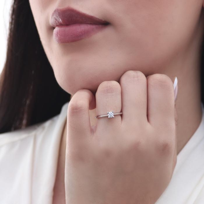 Μονόπετρο με Lab Grown Diamond Λευκόχρυσος Κ18 SKU-70510