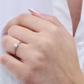 Μονόπετρο με Lab Grown Diamond Λευκόχρυσος Κ18 SKU-70511