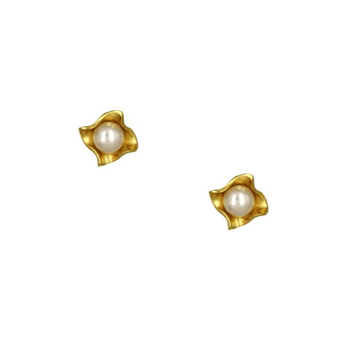 SKU-70202 / Σκουλαρίκια με Μαργαριτάρια Χρυσός Κ9