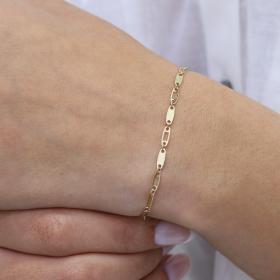 Βραχιόλι Αλυσίδα Χρυσός Κ9 SKU-71328