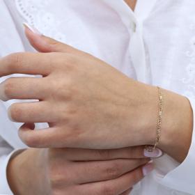 Γυναικείο Βραχιόλι Αλυσίδα Χρυσός Κ9 SKU-71324