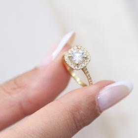 Δαχτυλίδι με Lab Grown Diamonds Χρυσός Κ18 SKU-71821
