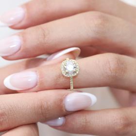 Δαχτυλίδι με Lab Grown Diamonds Χρυσός Κ18 SKU-71821