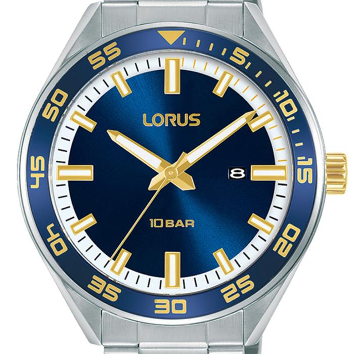 LORUS Sports Silver Bracelet Blue Dial