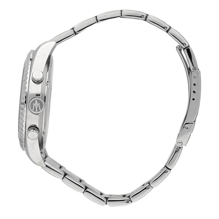 SKU-71673 / MASERATI Competizione Silver Bracelet Black Dial