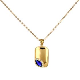 Μενταγιόν Ματάκι με Ζιργκόν Χρυσός Κ9 SKU-71443