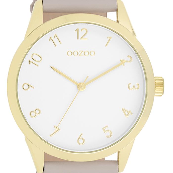 OOZOO Timepieces Grey Leather Strap