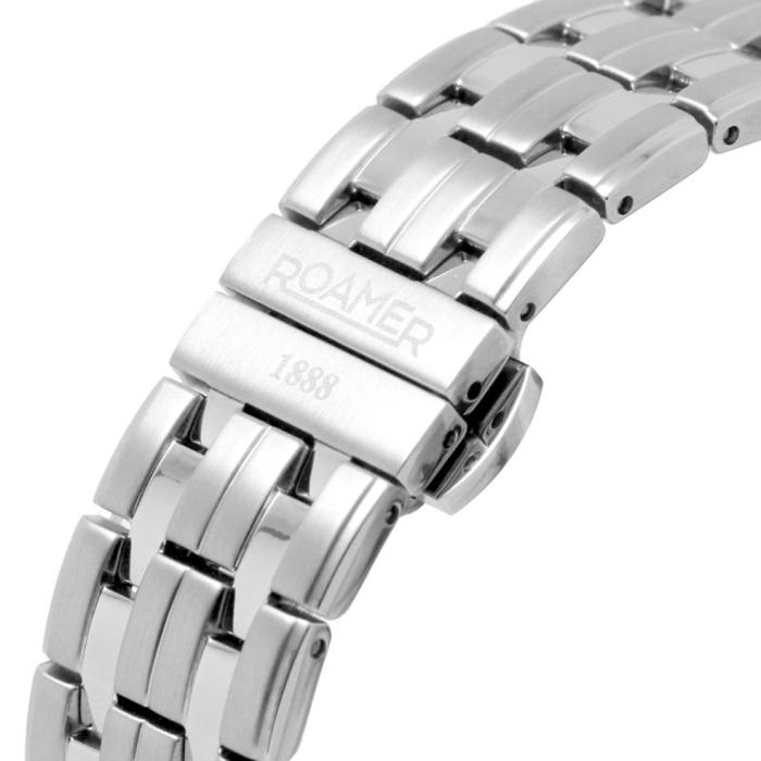 SKU-71140 / ROAMER Slim-Line Silver Bracelet Black Dial