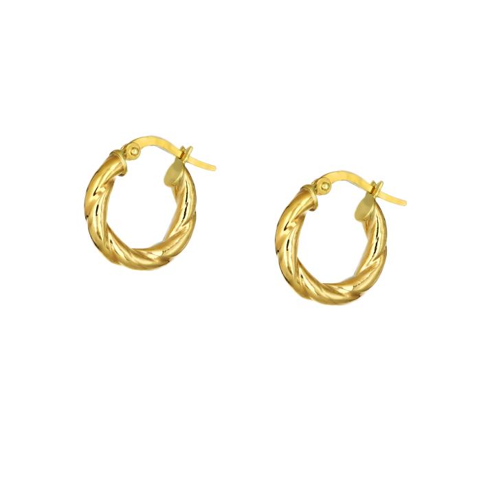 Σκουλαρίκια Κρίκοι Χρυσός Κ9 SKU-71713