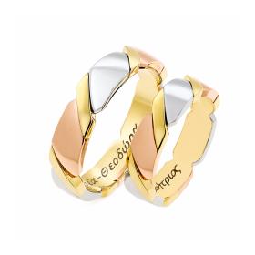 Βέρες Jeweler Λευκόχρυσος & Χρυσός & Ροζ Χρυσός Κ9-Κ14-Κ18 SKU-72069