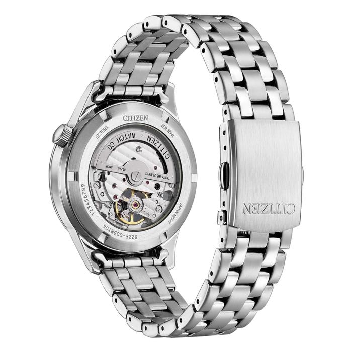 CITIZEN Automatic White Dial Silver Bracelet