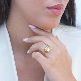 Δαχτυλίδι με Citrine Χρυσός Κ18 SKU-72759