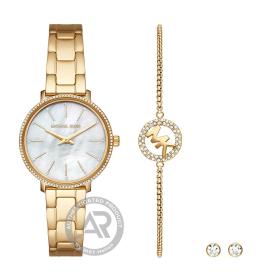 Γυναικείο Ρολόι MICHAEL KORS Pyper Φίλντισι Καντράν SET | MK1065SET SKU-72794