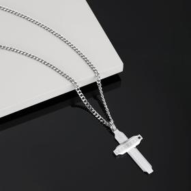 Ανδρικό Κολιέ Σταυρός Sector Premium από Ανοξείδωτο Ατσάλι | SAVK01 SKU-72720