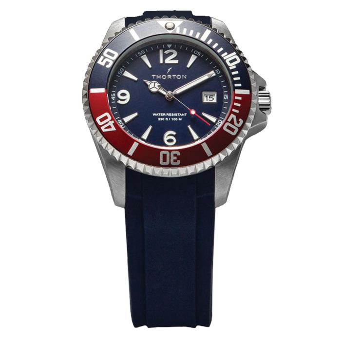 THORTON Arkyn Blue Dial Blue Silicone Strap