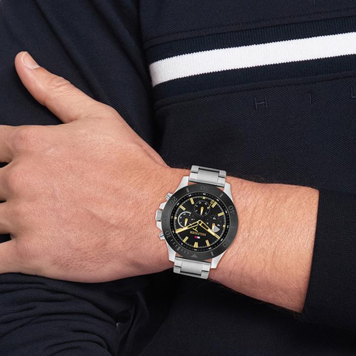 Ανδρικό Ρολόι TOMMY HILFIGER Bryan με Μαύρο Καντράν | 1792114 SKU-72434