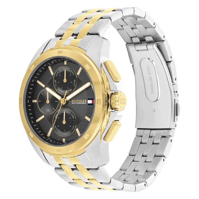 Ανδρικό Ρολόι TOMMY HILFIGER Walker με Μαύρο Καντράν | 1710621 SKU-72437